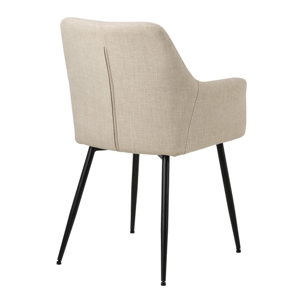 Krzesło Lizzy z podłokietnikami beżowe - ACTONA